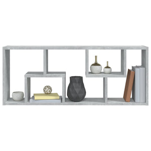 vidaXL Wall Shelf Concrete Grey 36x16x90 cm Engineered Wood