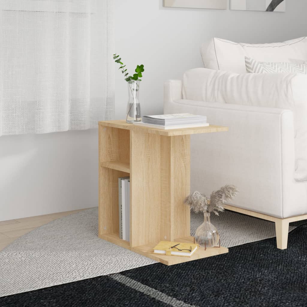 vidaXL Side Table Sonoma Oak 50x30x50 cm Engineered Wood