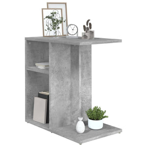 vidaXL Side Table Concrete Grey 50x30x50 cm Engineered Wood