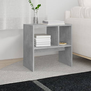 vidaXL Side Table Concrete Grey 50x30x50 cm Engineered Wood