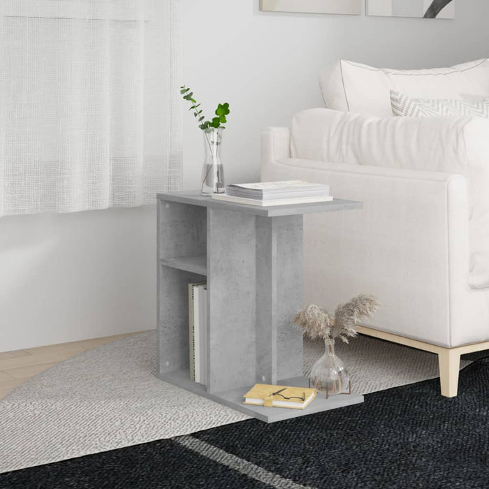 vidaXL Side Table Concrete Grey 50x30x50 cm Engineered Wood