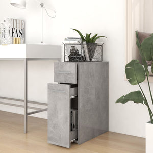 vidaXL Apothecary Cabinet Concrete Grey 20x45.5x60 cm Engineered Wood