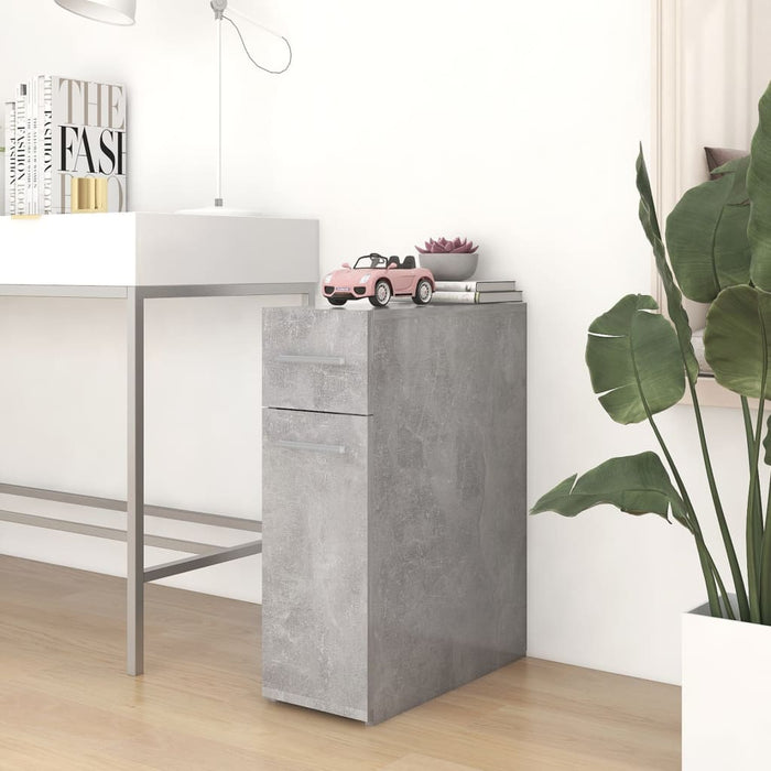 vidaXL Apothecary Cabinet Concrete Grey 20x45.5x60 cm Engineered Wood