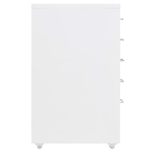 vidaXL Mobile File Cabinet White 28x41x69 cm Metal