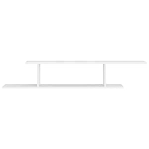 vidaXL Wall-Mounted TV Shelf White 125x18x23 cm Engineered Wood