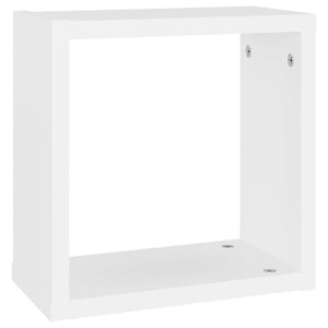 vidaXL Wall Cube Shelves 4 pcs White 30x15x30 cm