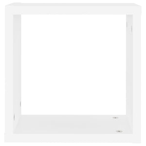 vidaXL Wall Cube Shelves 6 pcs White 30x15x30 cm