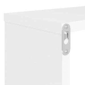 vidaXL Wall Cube Shelf 2 pcs High Gloss White 80x15x26.5cm Engineered Wood