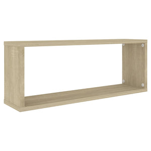 vidaXL Wall Cube Shelf 6 pcs Sonoma Oak 60x15x23 cm Engineered Wood