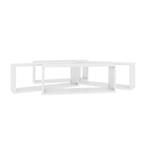 vidaXL Wall Cube Shelf 4 pcs High Gloss White 60x15x23 cm Engineered Wood