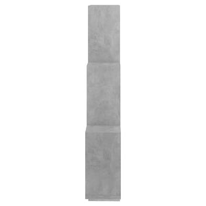 vidaXL Wall Cube Shelf Concrete Grey 78x15x93 cm Engineered Wood