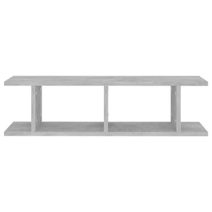 vidaXL Wall Shelves 2 pcs Concrete Grey 75x18x20 cm Engineered Wood