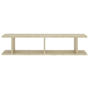 vidaXL Wall Shelf 2 pcs Sonoma Oak 90x18x20 cm Engineered Wood