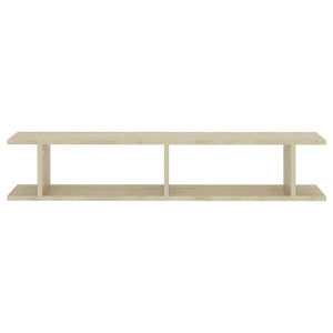 vidaXL Wall Shelf 2 pcs Sonoma Oak 105x18x20 cm Engineered Wood