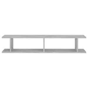 vidaXL Wall Shelf 2 pcs Concrete Grey 105x18x20 cm Engineered Wood