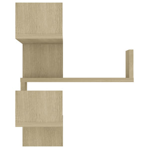 vidaXL Wall Corner Shelf 2 pcs Sonoma Oak 40x40x50 cm Engineered Wood