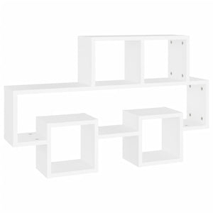 vidaXL Car-shaped Wall Shelf White 82x15x51 cm Engineered Wood