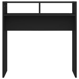 vidaXL Console Table Black 78x30x80 cm Engineered Wood