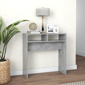 vidaXL Console Table Concrete Grey 78x30x80 cm Engineered Wood