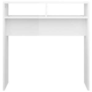 vidaXL Console Table High Gloss White 78x30x80 cm Engineered Wood