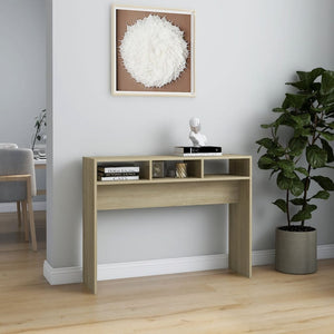 vidaXL Console Table Sonoma Oak 105x30x80 cm Engineered Wood