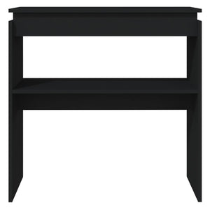 vidaXL Console Table Black 80x30x80 cm Engineered Wood