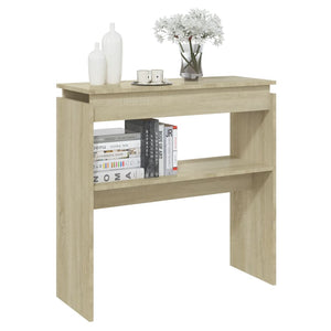 vidaXL Console Table Sonoma Oak 80x30x80 cm Engineered Wood