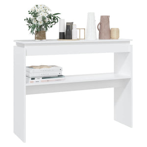 vidaXL Console Table White 102x30x80 cm Engineered Wood