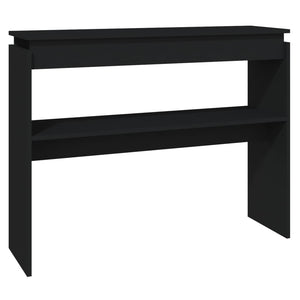 vidaXL Console Table Black 102x30x80 cm Engineered Wood