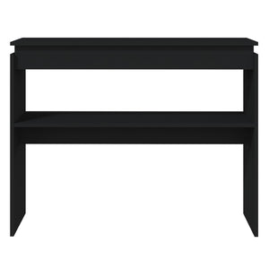 vidaXL Console Table Black 102x30x80 cm Engineered Wood