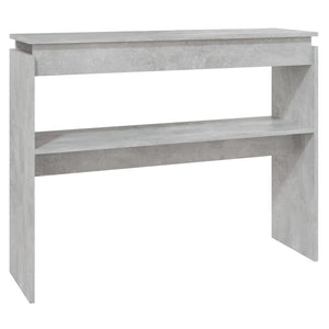 vidaXL Console Table Concrete Grey 102x30x80 cm Engineered Wood