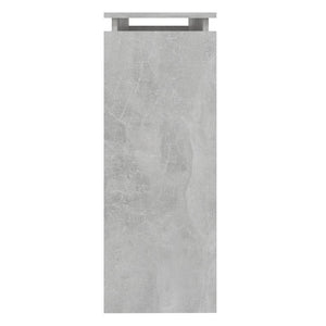 vidaXL Console Table Concrete Grey 102x30x80 cm Engineered Wood