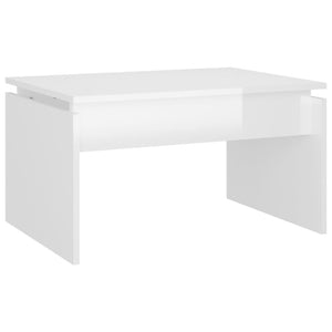 vidaXL Coffee Table High Gloss White 68x50x38 cm Engineered Wood