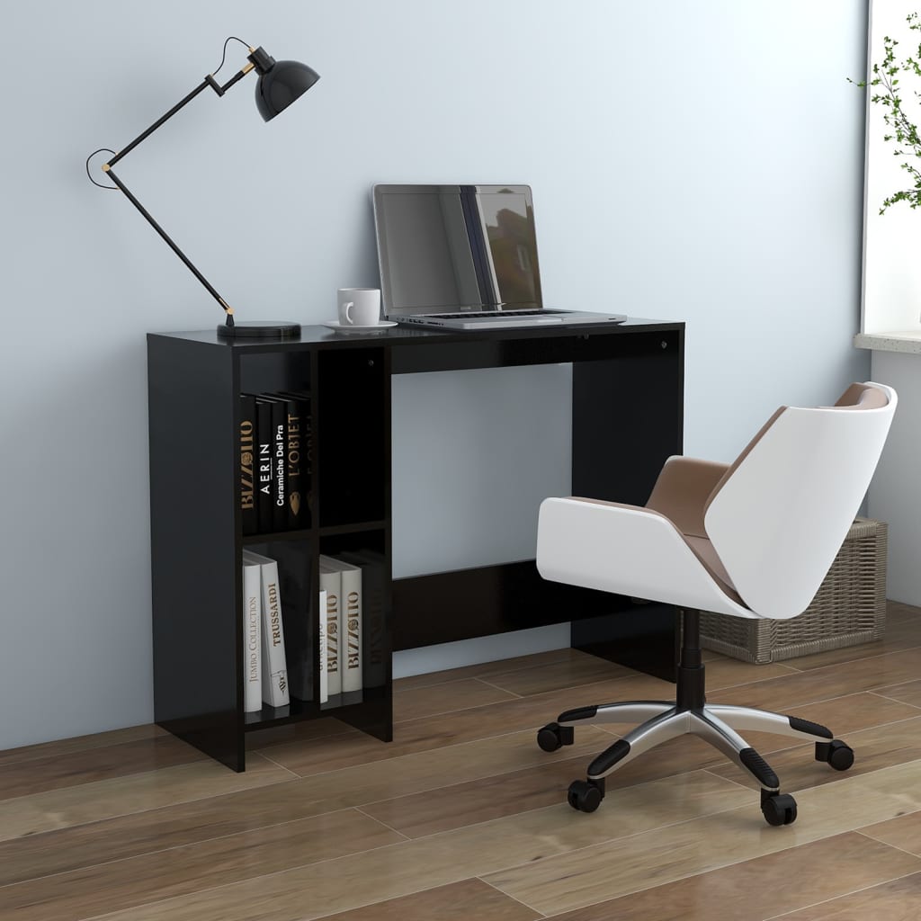 vidaXL Notebook Desk Black 102.5x35x75 cm Engineered Wood