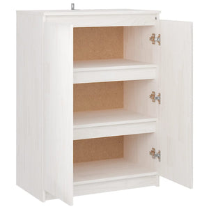 vidaXL Sideboard White 60x36x84 cm Solid Pinewood