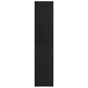 vidaXL Book Cabinet Room Divider Black 40x30x135.5 cm Pinewood