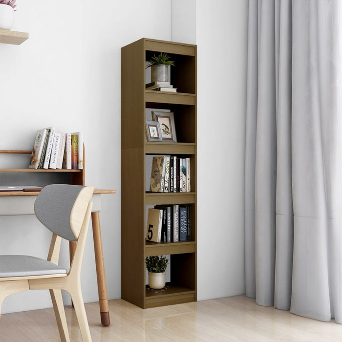 vidaXL Book Cabinet/Room Divider Honey Brown 40x30x167.5 cm Solid Pinewood