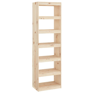 vidaXL Book Cabinet/Room Divider 60x30x199.5 cm Solid Wood Pine