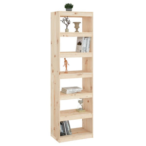 vidaXL Book Cabinet/Room Divider 60x30x199.5 cm Solid Wood Pine