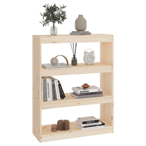 vidaXL Book Cabinet/Room Divider 80x30x103.5 cm Solid Wood Pine