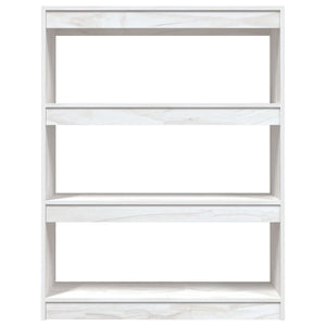 vidaXL Book Cabinet/Room Divider White 100x30x103 cm Solid Pinewood