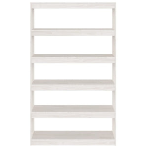 vidaXL Book Cabinet/Room Divider White 100x30x167.5 cm Solid Pinewood