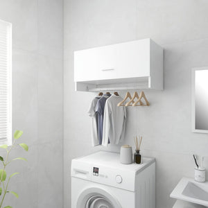 vidaXL Wardrobe High Gloss White 70x32.5x35 cm Engineered Wood