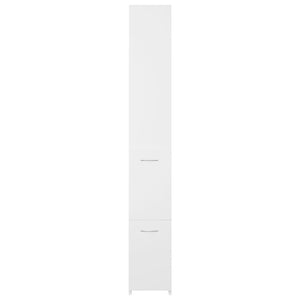 vidaXL Bathroom Cabinet White 25x26.5x170 cm Engineered Wood