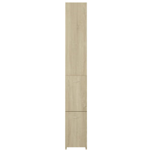 vidaXL Bathroom Cabinet Sonoma Oak 25x26.5x170 cm Engineered Wood