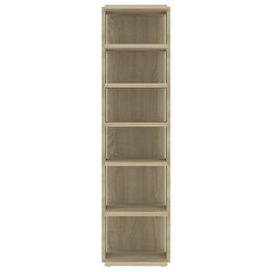 vidaXL Shoe Cabinets 2 pcs Sonoma Oak 27.5x27x102 cm