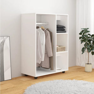 vidaXL Wardrobe White 80x40x110 cm Engineered Wood