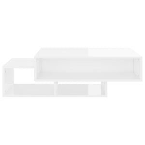 vidaXL Coffee Table High Gloss White 105x55x32 cm Engineered Wood