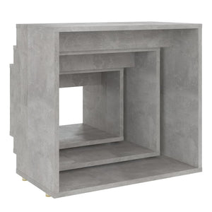 vidaXL Nesting Tables 3 pcs Concrete Grey Engineered Wood