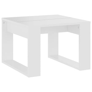 vidaXL Side Table White 50x50x35 cm Engineered Wood